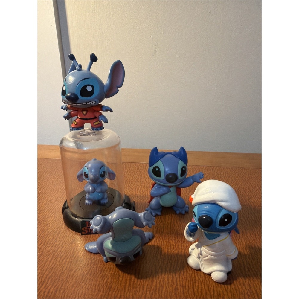 Lilo & Stitch Disney Figures Lot Of 5 ‎ 2" Cake Topper Toys